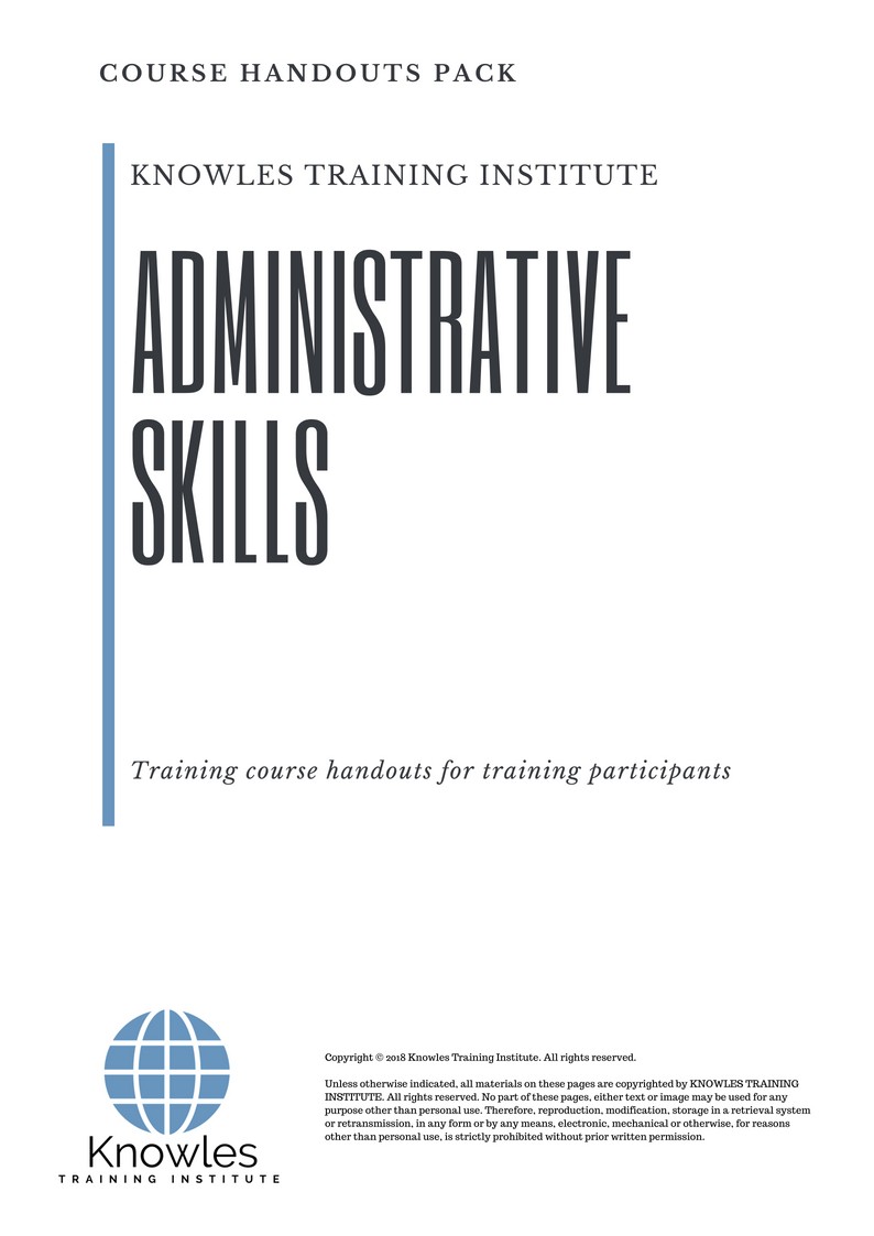 Administrative Skills Training in Mexico Certification
