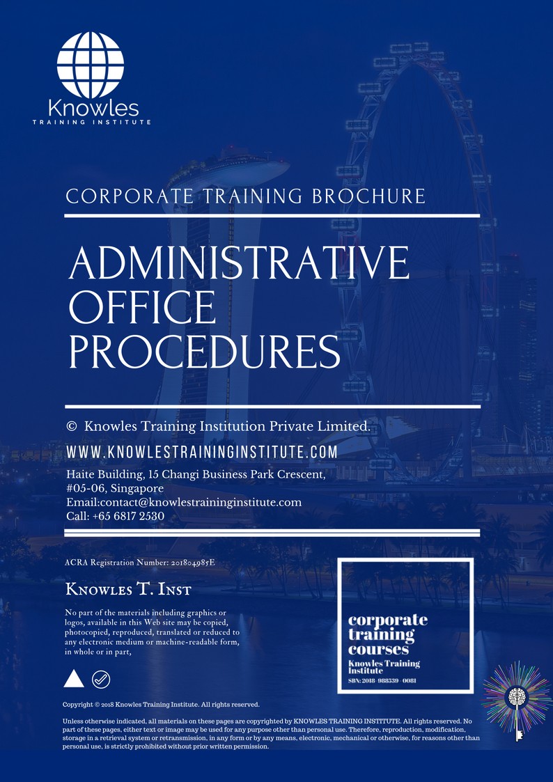 Course Brochure For Administrative Office Procedures in Mexico