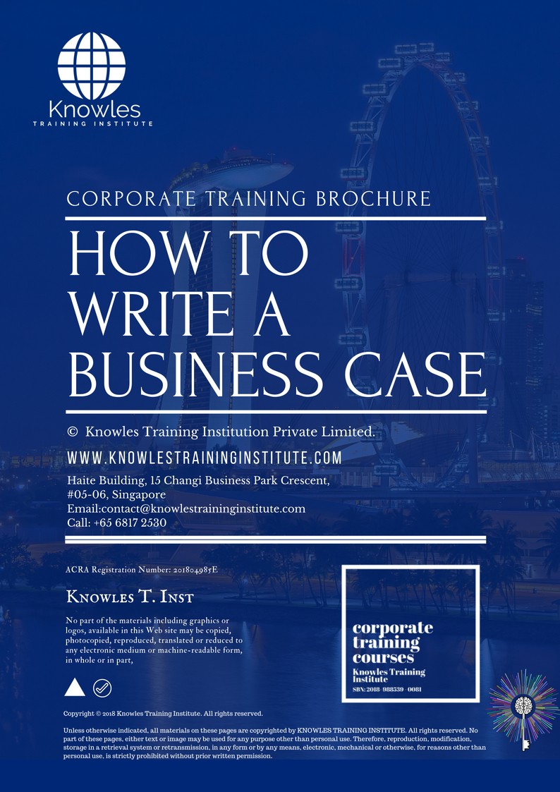 Course Brochure For How To Write A Business Case Course in Mexico