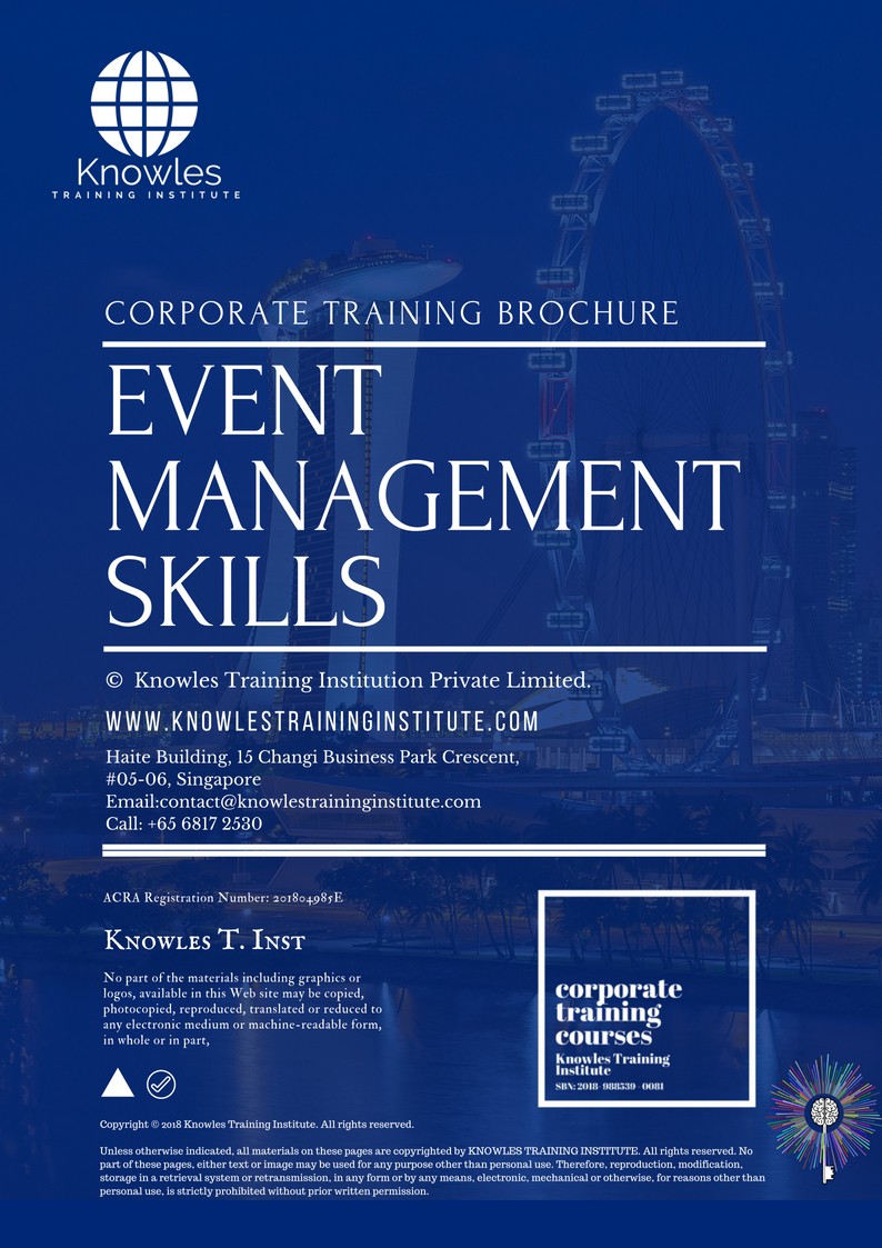 Event Management Skills Course in Mexico Brochure