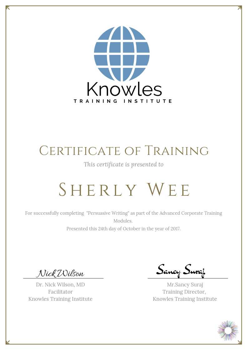 Persuasive Writing Course in Mexico Certificate