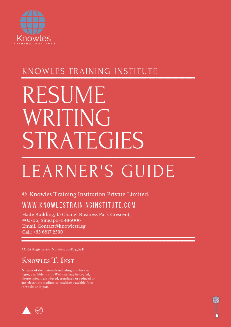 Resume writing strategies training course in Mexico learner_s guide