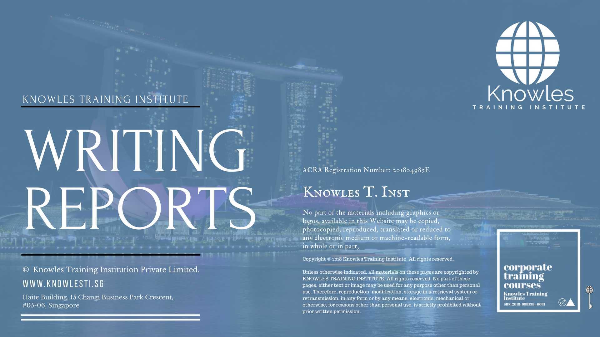 Writing Reports Training Course in Mexico