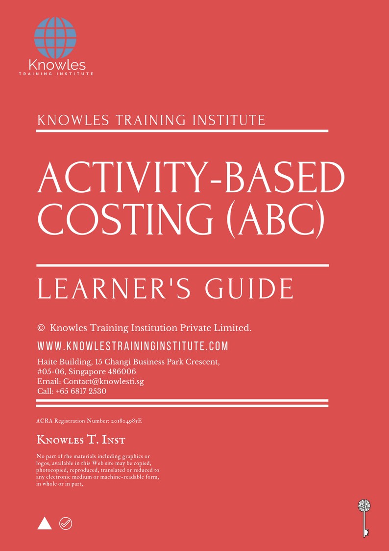 Activity-Based Costing (Abc) Training Course in Mexico Learner’s Guide