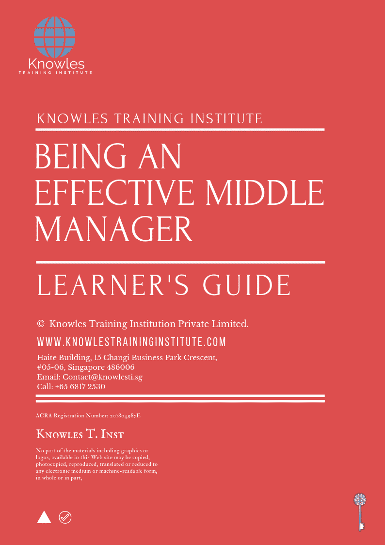 Being an Effective Middle Manager Training Course in Mexico Learner_s Guide