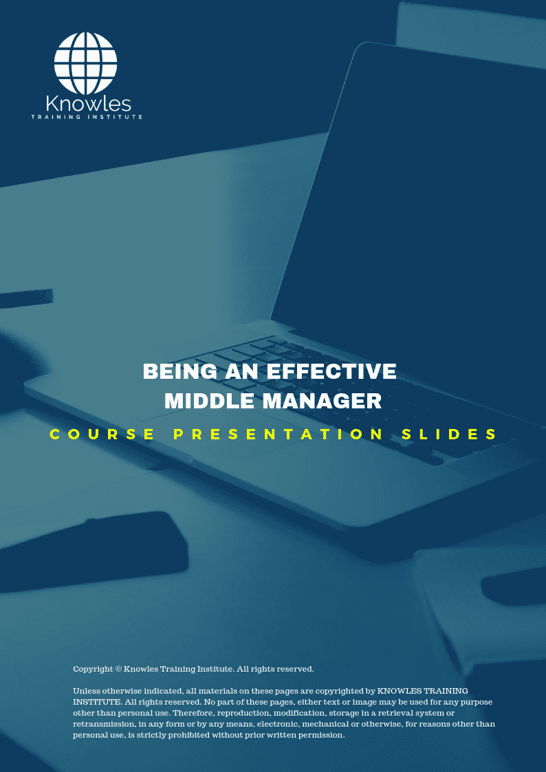 Being an Effective Middle Manager Training Course in Mexico Presentation Slides