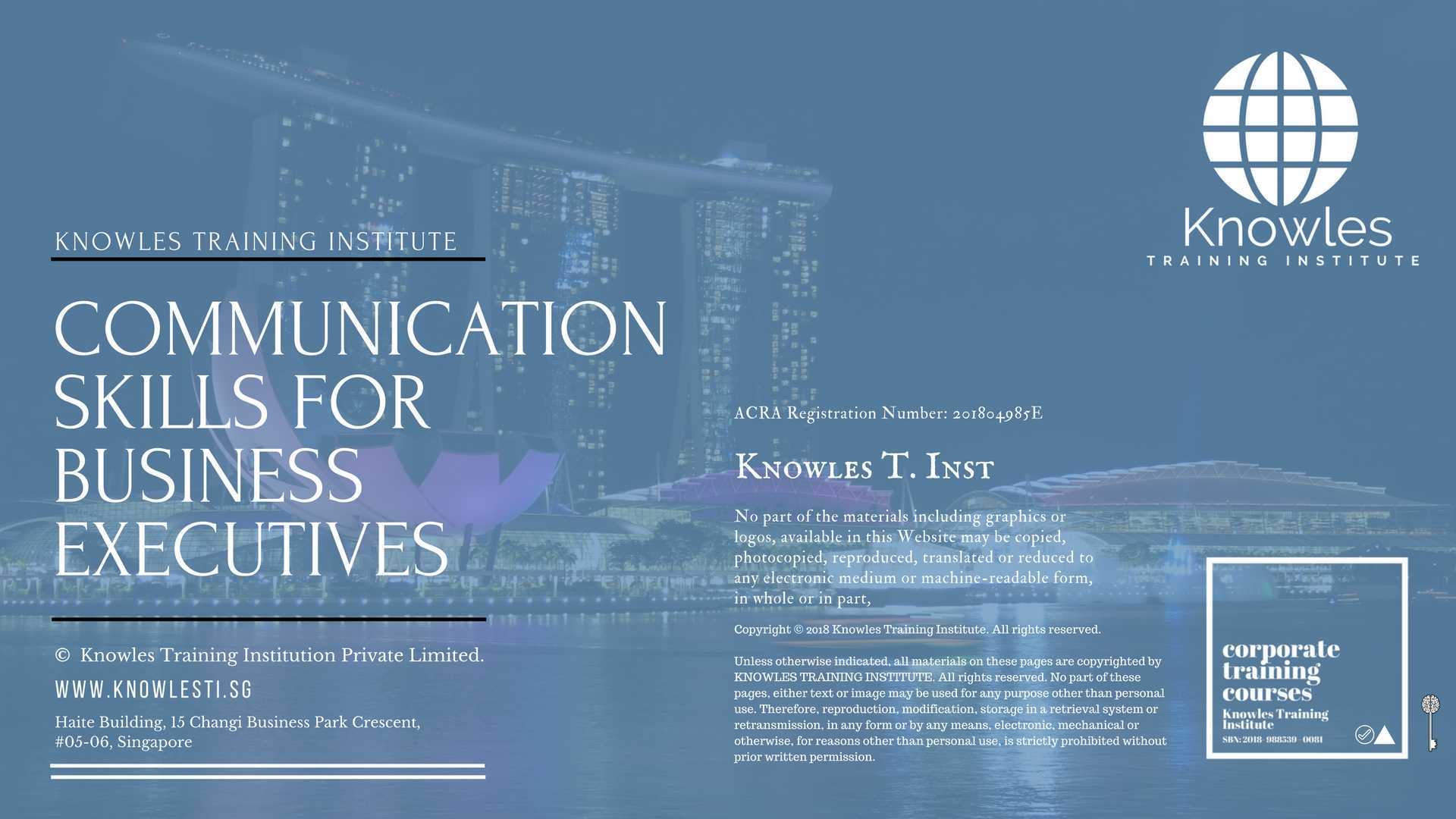 Communication Skills For Bussiness Executive Training Course in Mexico