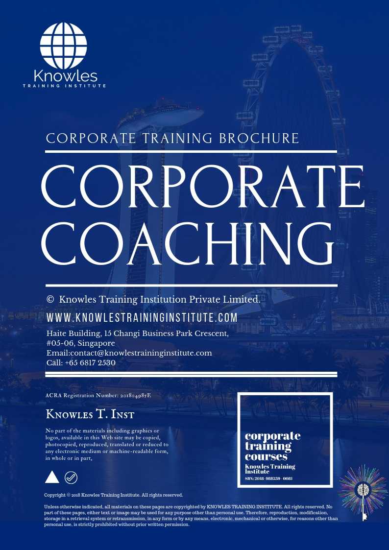 Corporate Coaching Course in Mexico Brochure