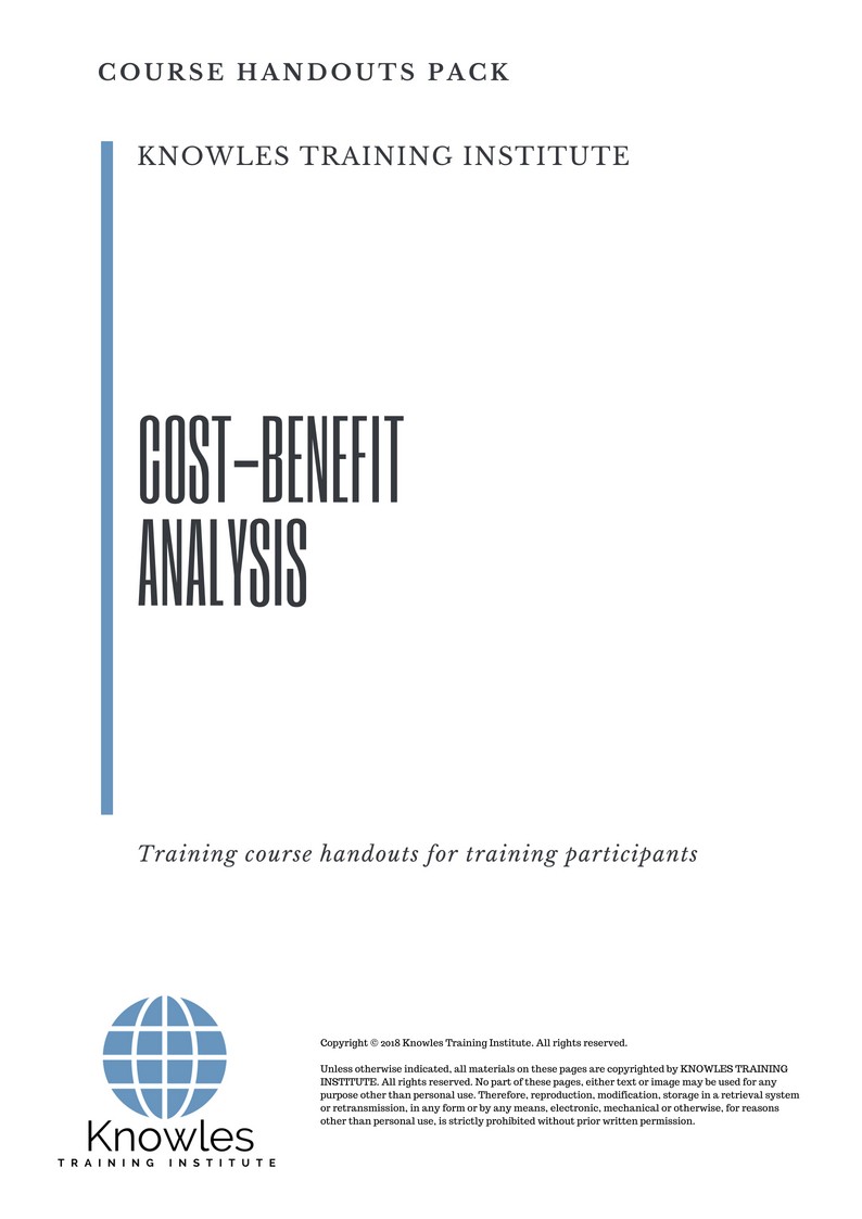 Cost-Benefit Analysis Training Course in Mexico Handouts