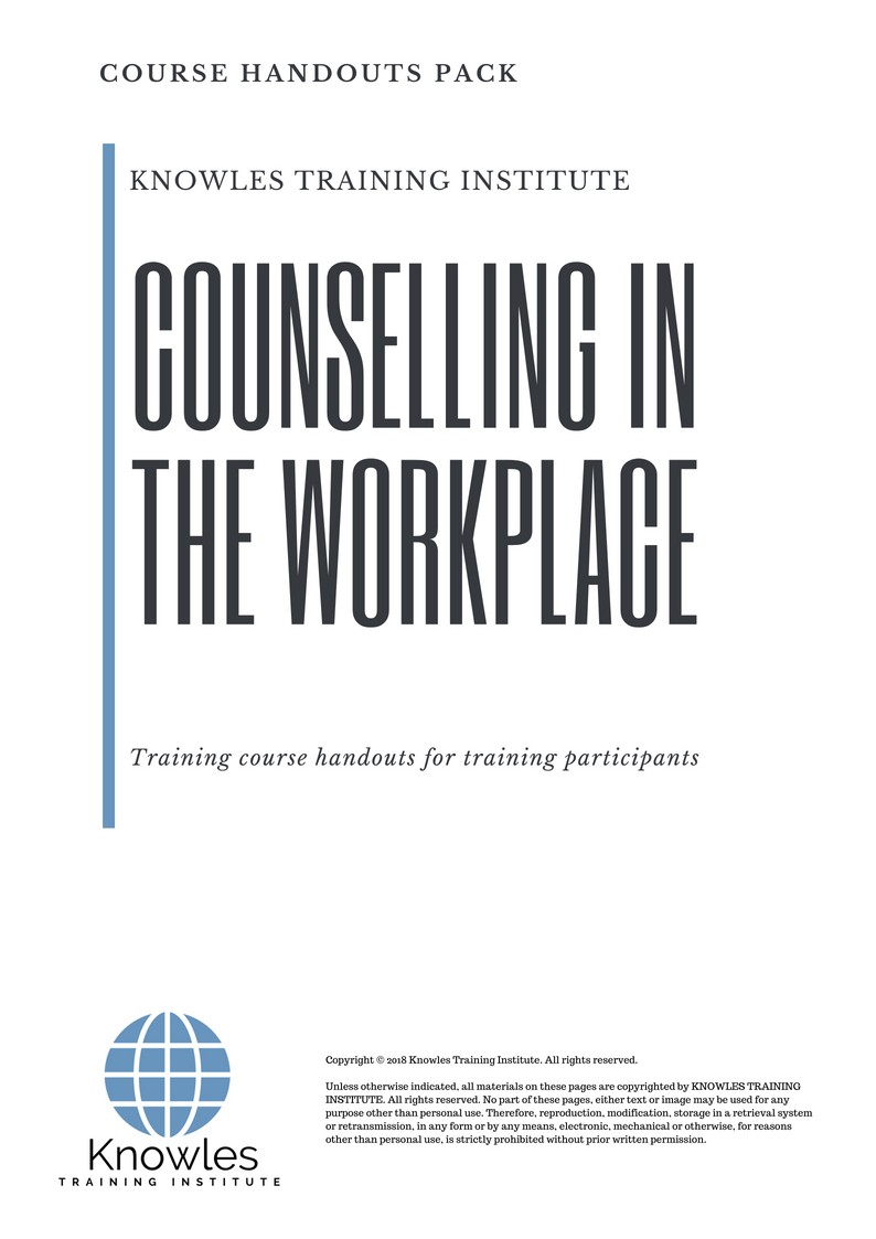 Counselling In The Workplace Course in Mexico Handouts