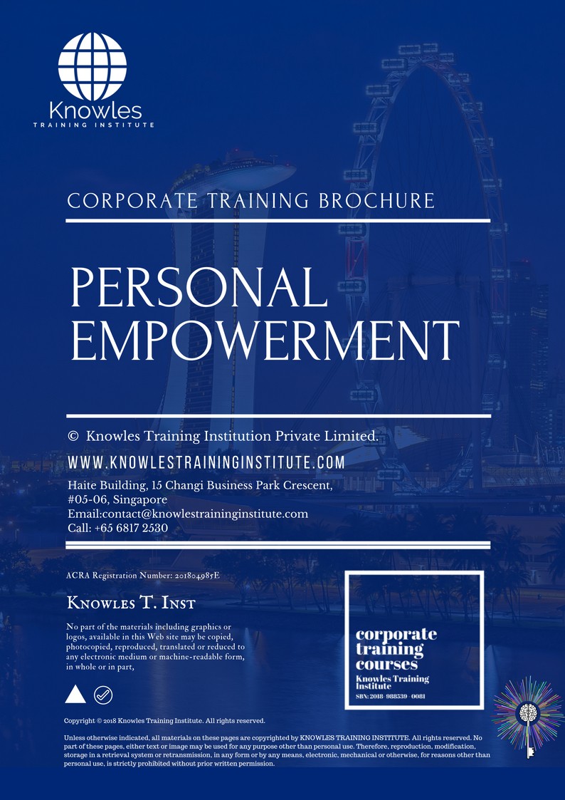 Course Brochure For Personal Empowerment Training Course in Mexico