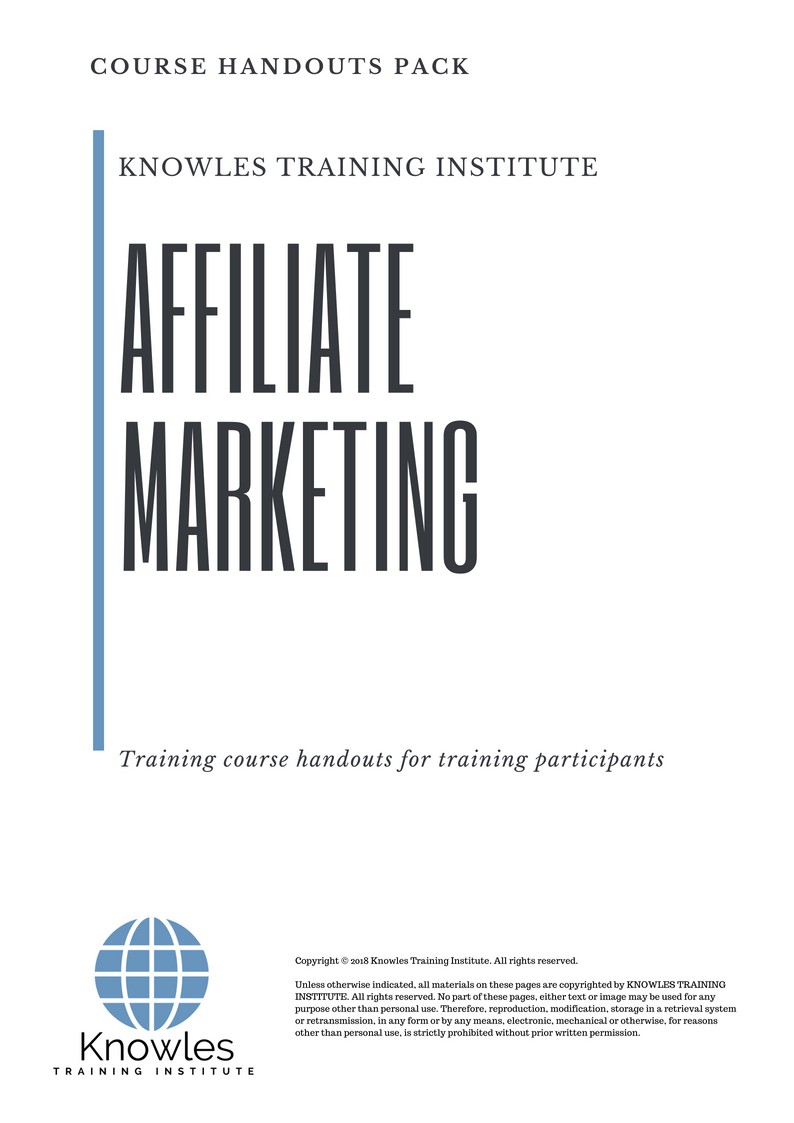 Course Handouts For Affiliate Marketing Course in Mexico