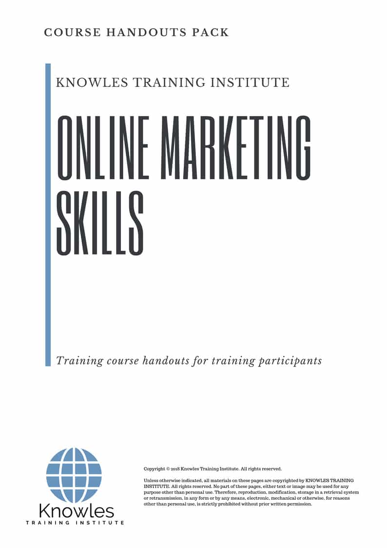 Course Handouts For Online Marketing Skills in Mexico
