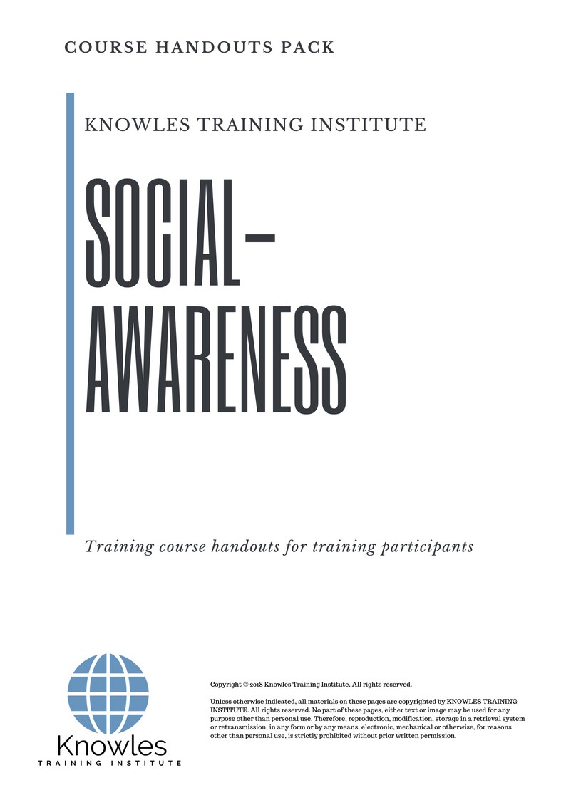 Course Handouts For Social-Awareness Training Course in Mexico