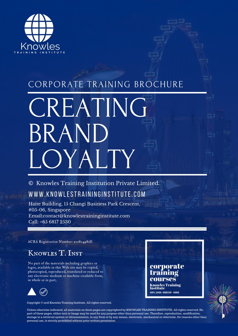 Creating Brand Loyalty Course in Mexico Brochure