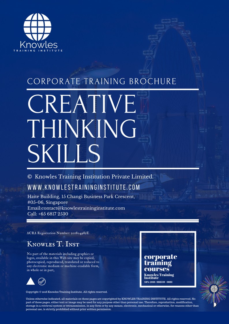 Creative Thinking Skills Course in Mexico Brochure