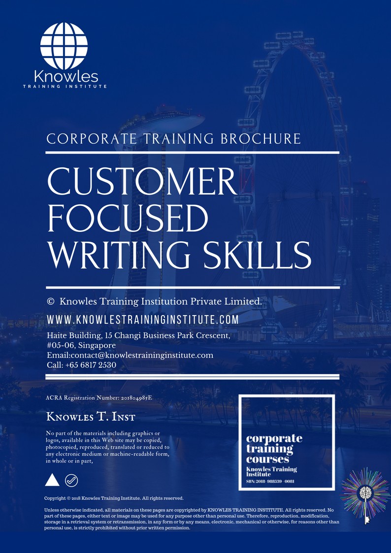 Customer Focused Writing Skills Course in Mexico Brochure