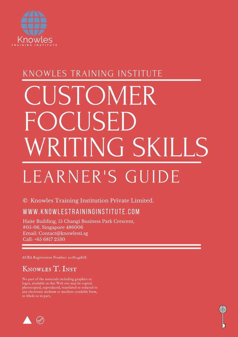 Customer Focused Writing Skills Course in Mexico Learner’s Guide