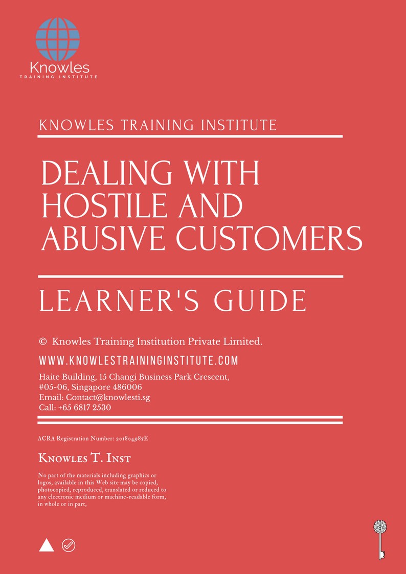 Dealing With Hostile And Abusive Customers Course in Mexico Learner’s Guide
