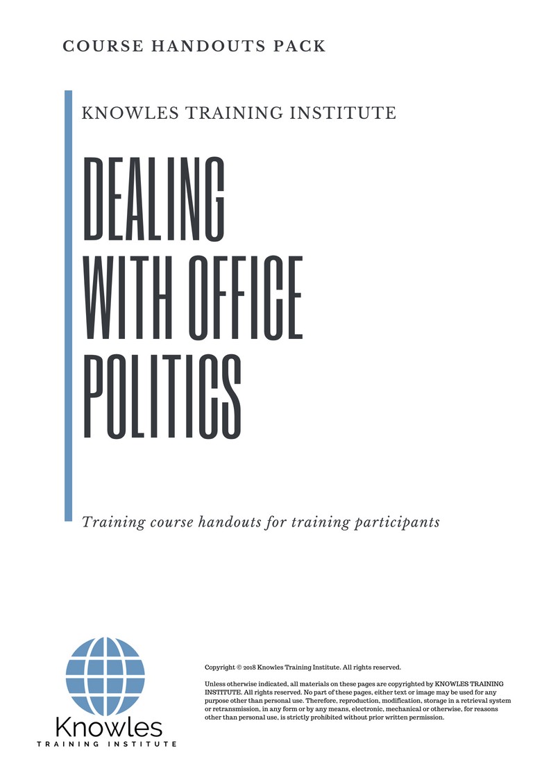 Dealing With Office Politics Course in Mexico Handouts