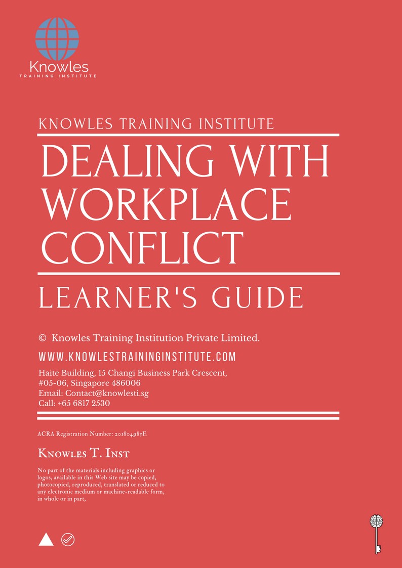 Dealing With Workplace Conflict Couse in Mexico Learner’s Guide