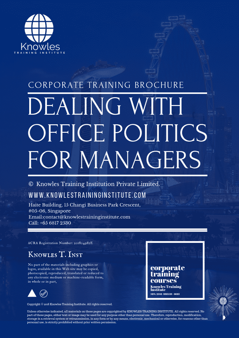 Dealing with Office Politics for Managers Training Course in Mexico Brochure