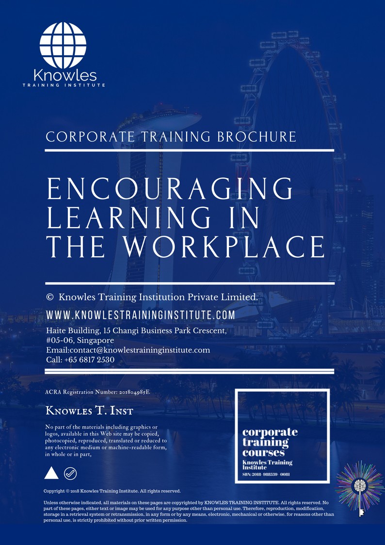 Encouraging Learning In The Workplace Course in Mexico Brochure