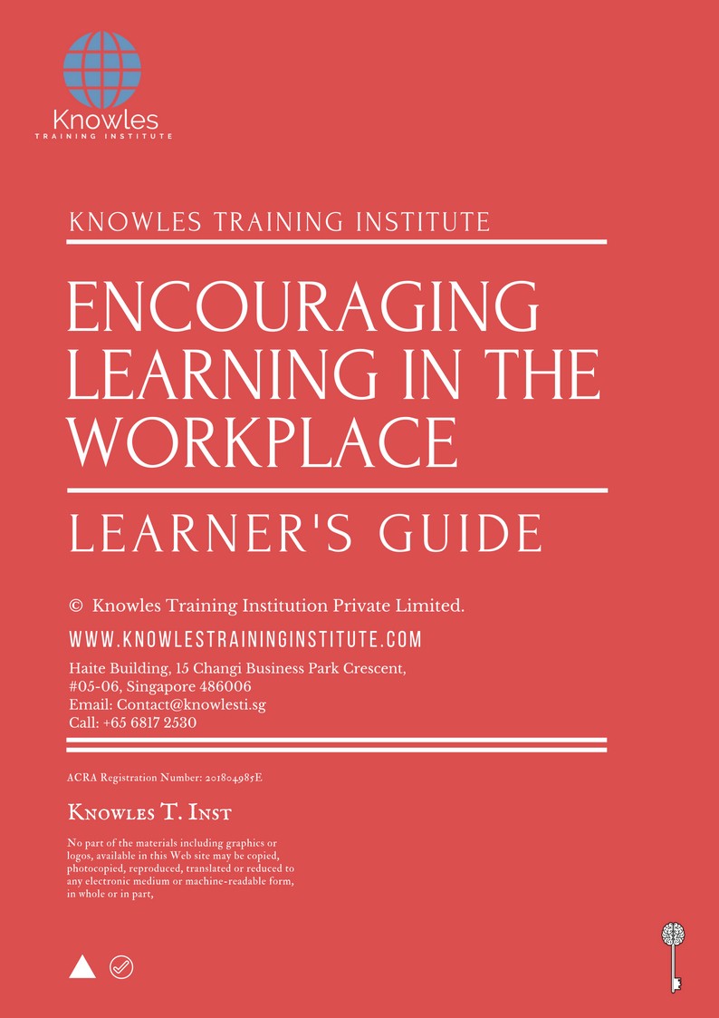Encouraging Learning In The Workplace Course in Mexico Learner’s Guide