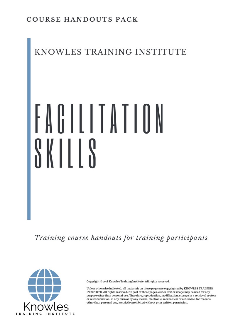 Facilitation Skills Course in Mexico Handouts
