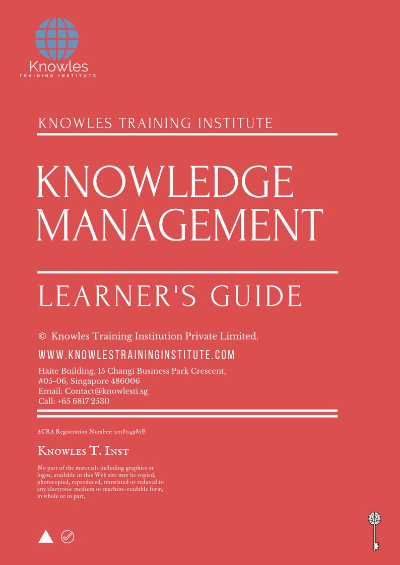 Knowledge Management Training Course in Mexico Learner’s Guide