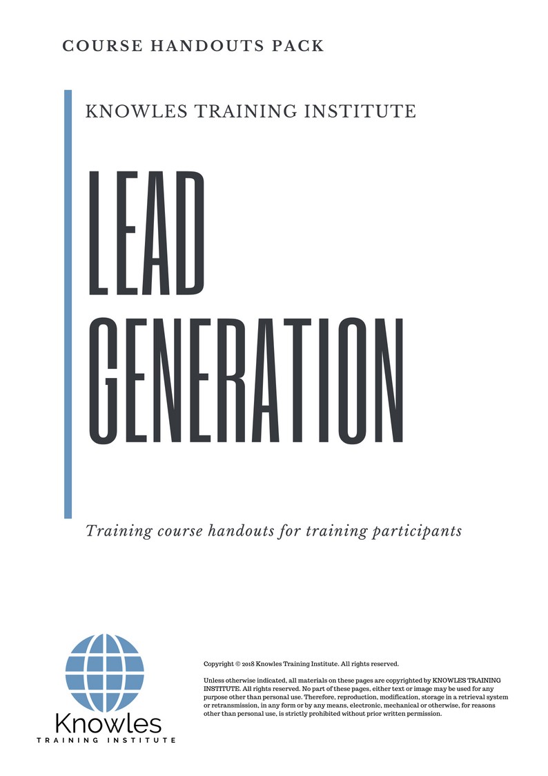 Lead Generation Course in Mexico Handouts