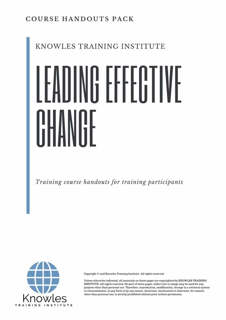 Leading Effective Change Course in Mexico Handouts