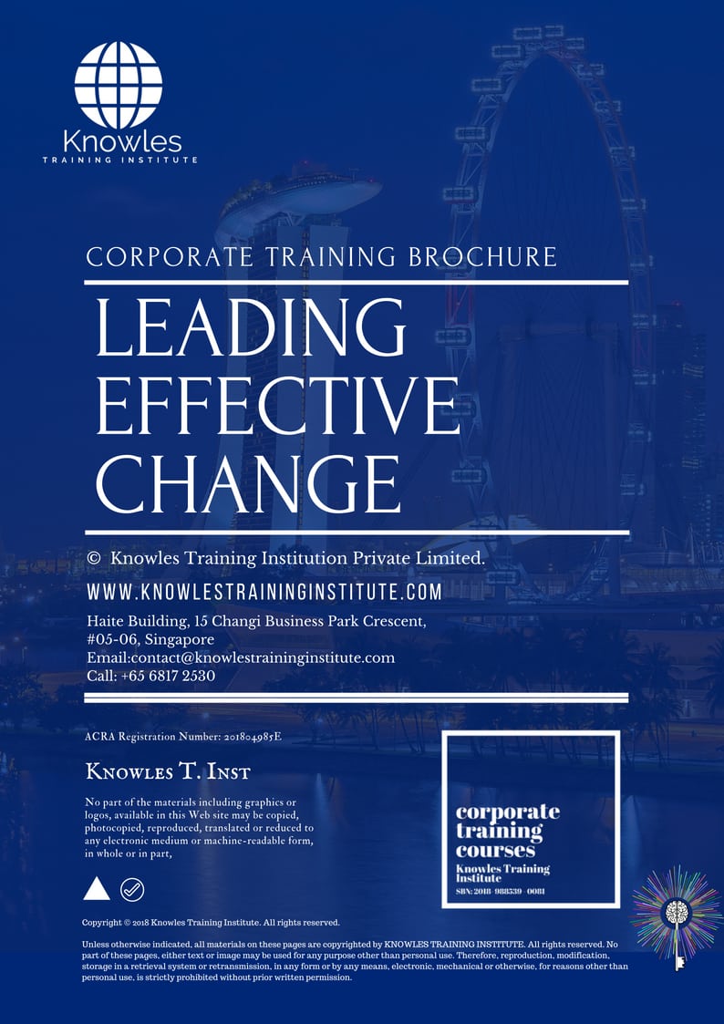 Leading Effective Change Training Course in Mexico Brochure