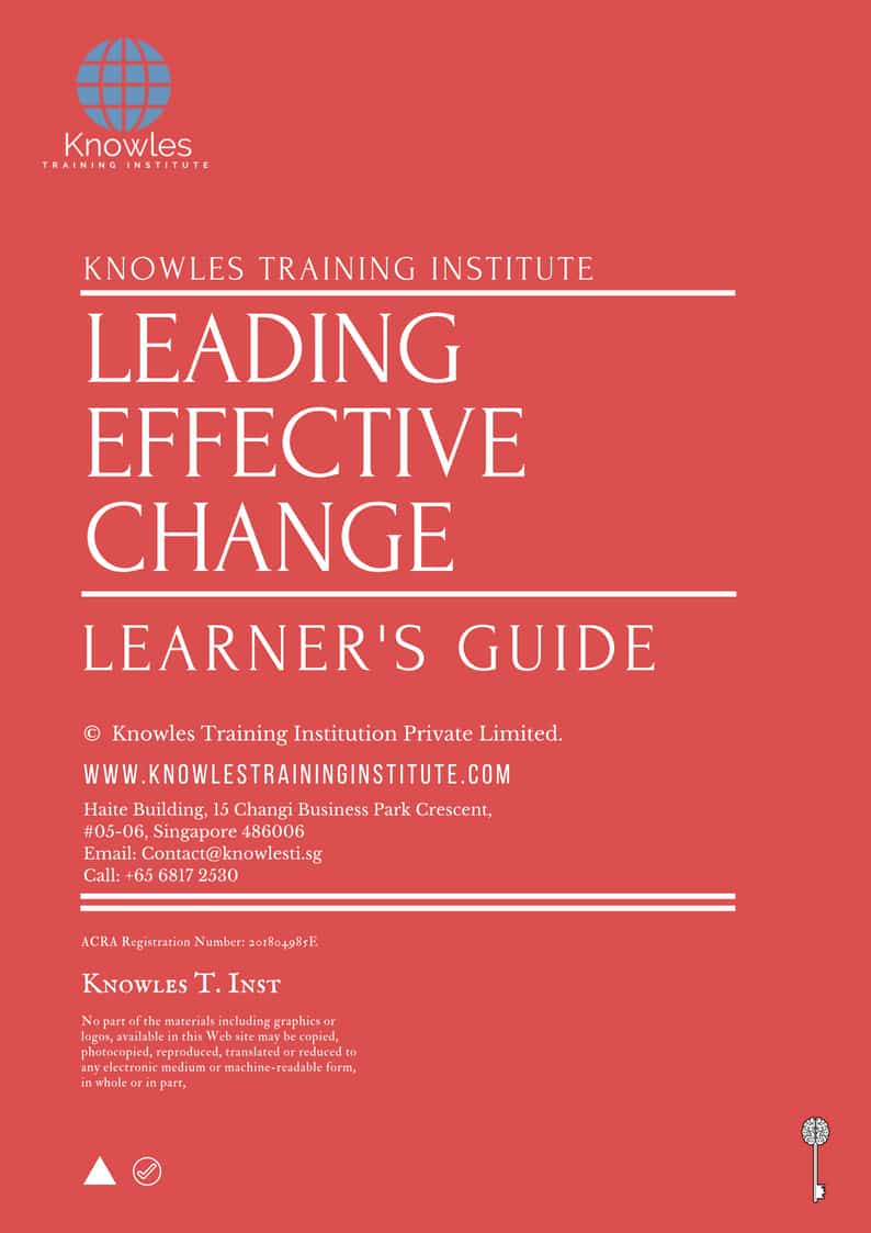 Leading Effective Change Training Course in Mexico Learner’s Guide