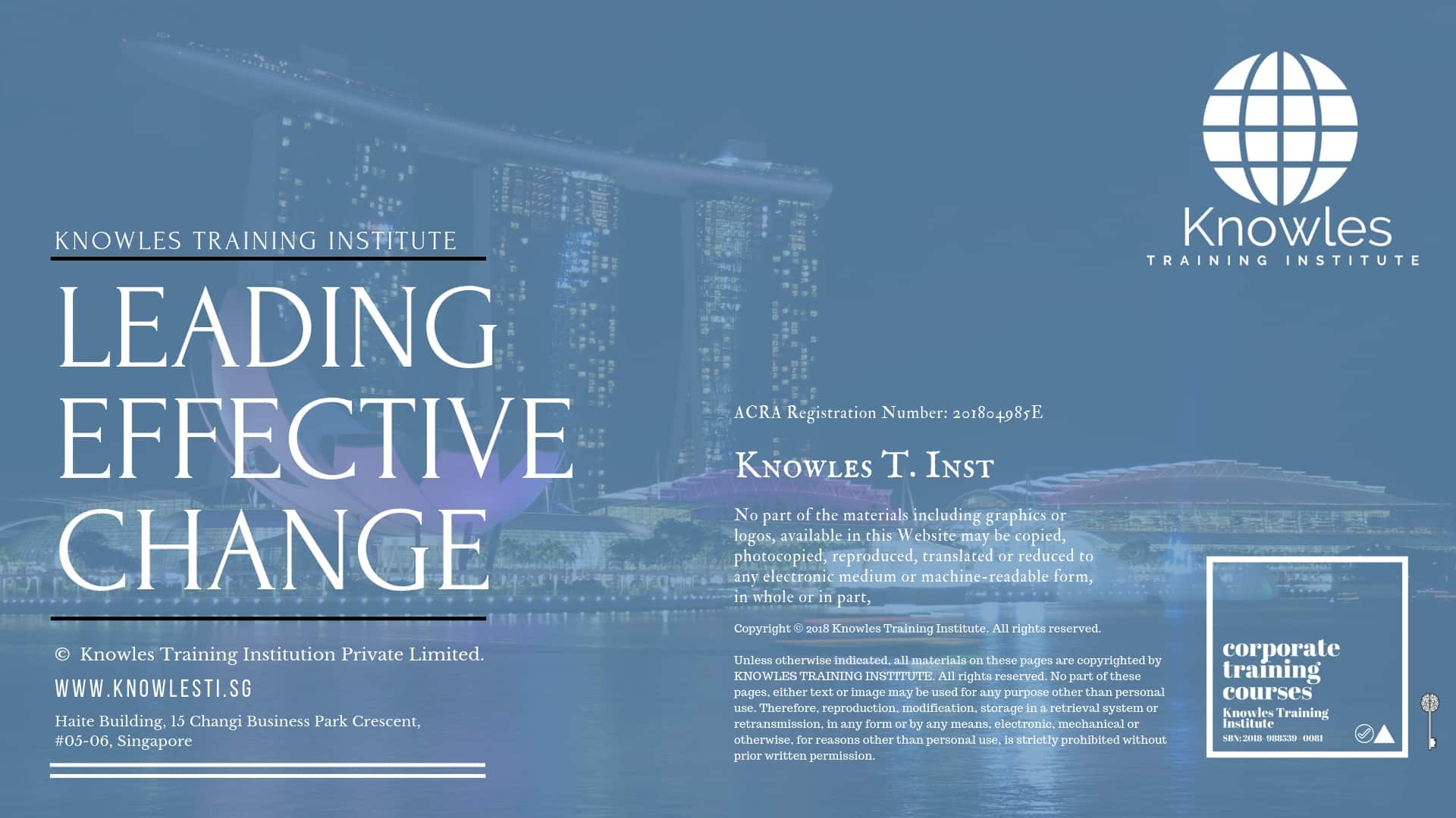 Leading Effective Change Training Course in Mexico
