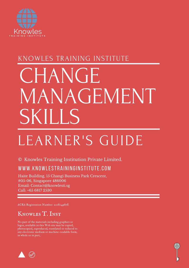 Learner’s Guide For Change Management Skills Training Course in Mexico