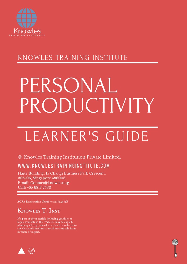 Learner’s Guide For Personal Productivity Training Course in Mexico