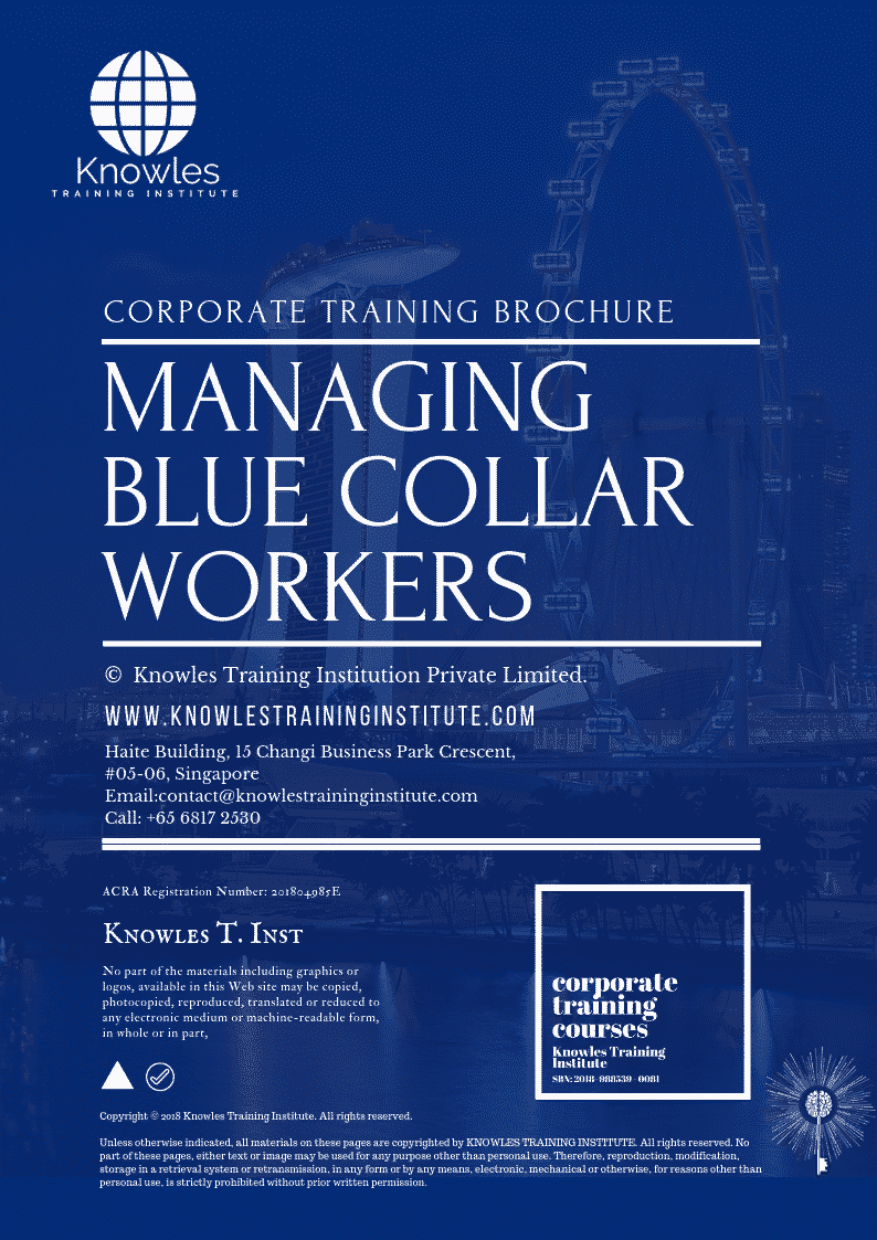 Managing Blue Collar Workers Course in Mexico Brochure