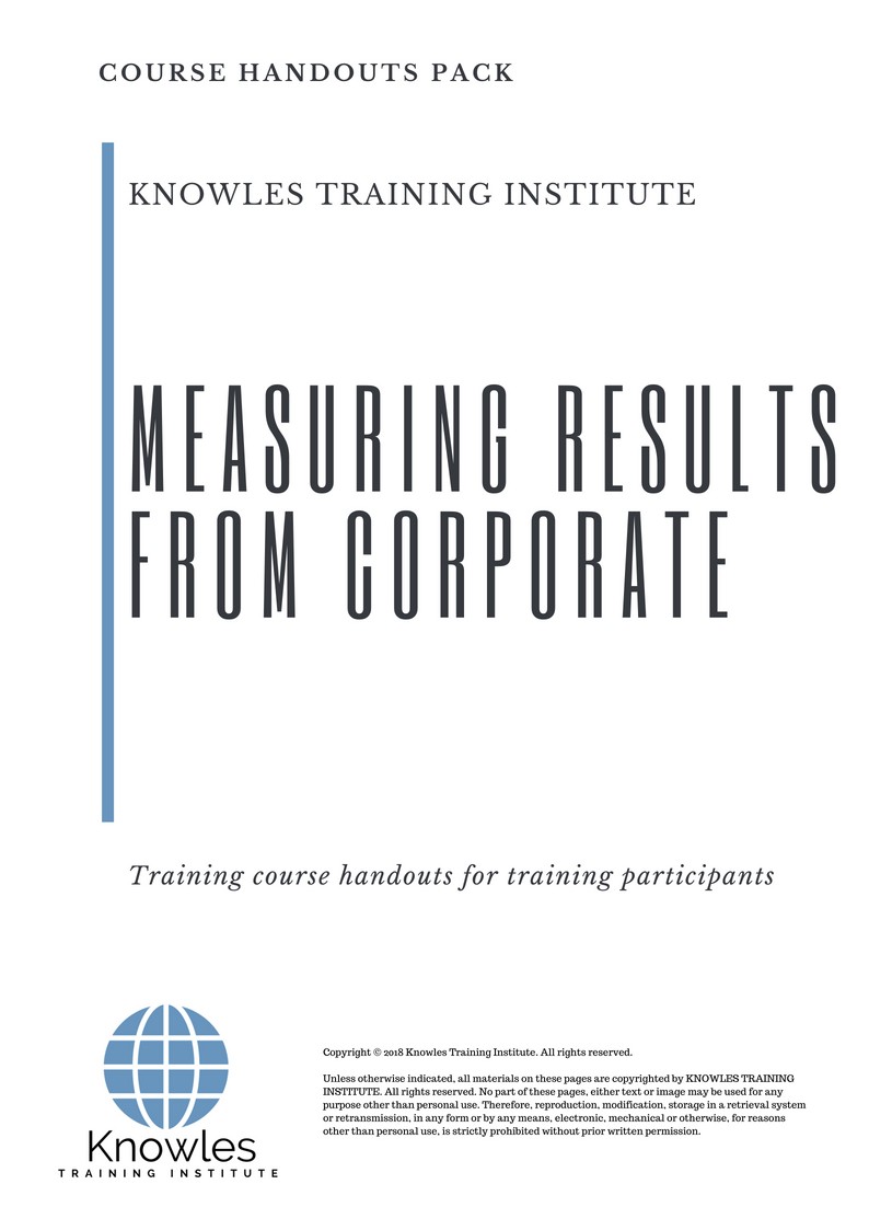 Measuring Results From Corporate Course in Mexico Handouts
