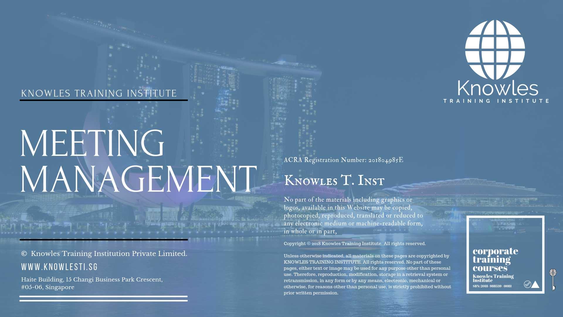 Meeting Management Header Training Course in Mexico