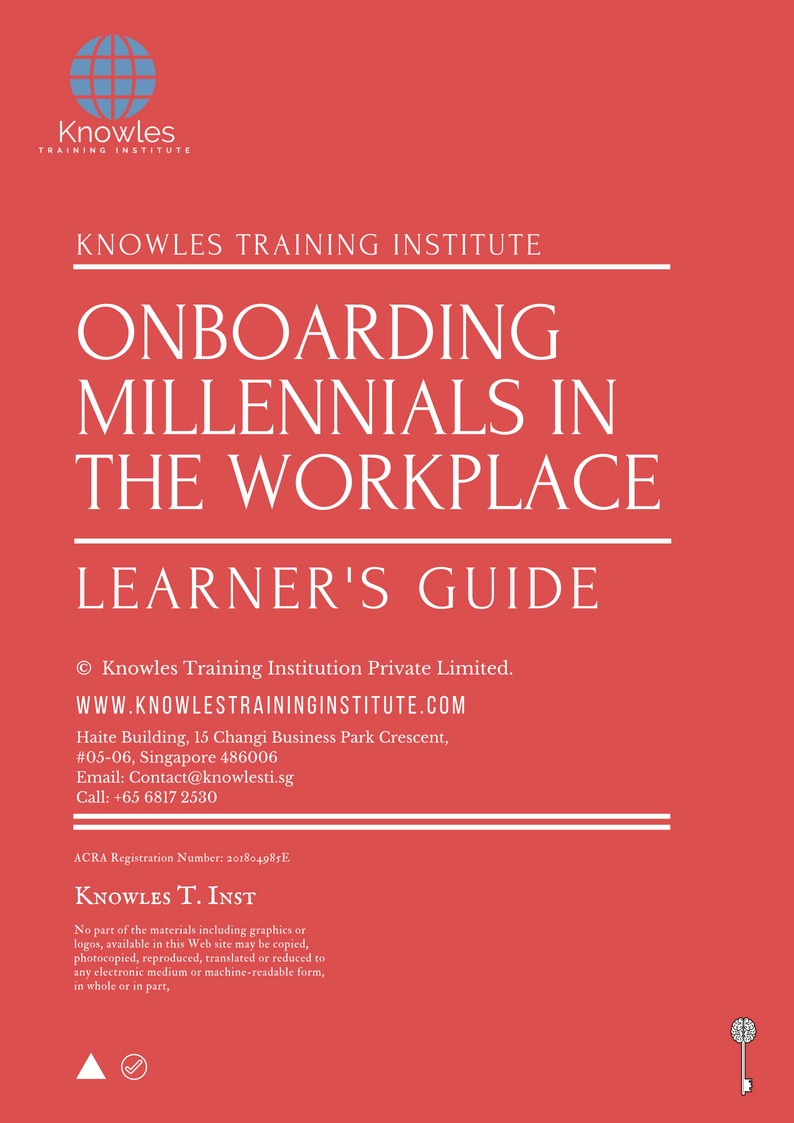 Onboarding Millennials In The Workplace Training Course in Mexico Learner_s Guide