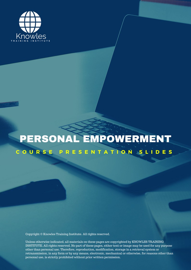 PPT Slides Used During Course For Personal Empowerment Training Course in Mexico