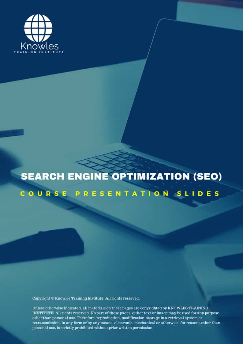 PPT Slides Used During Course For Search Engine Optimization (Seo) in Mexico