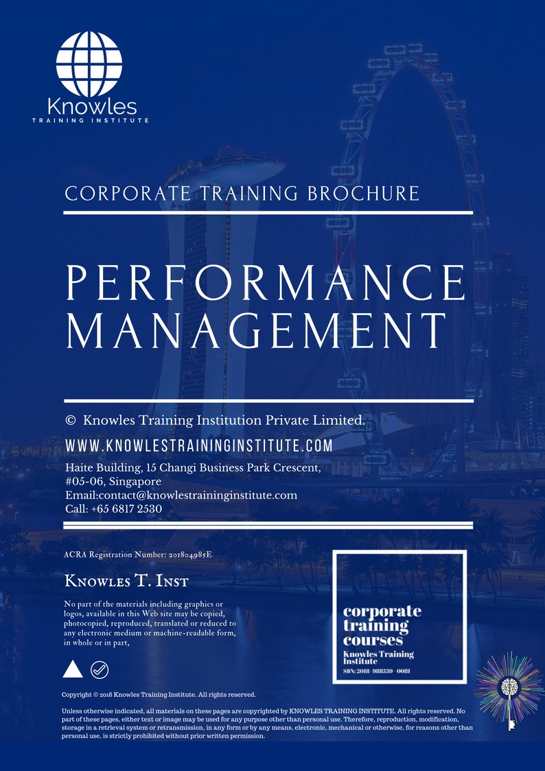 Performance Management Training Course in Mexico Brochure