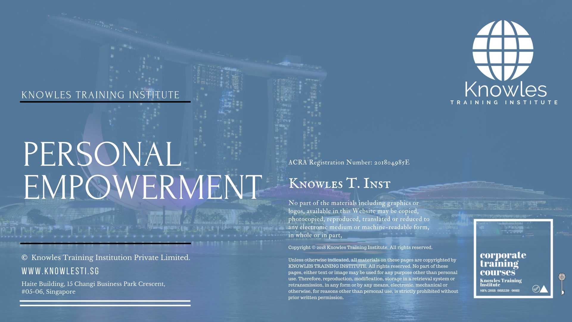 Personal Empowerment Training Course in Mexico