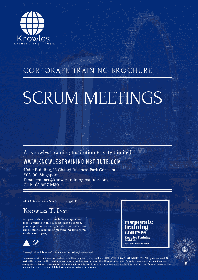 Scrum Meetings Training Course in Mexico Brochure