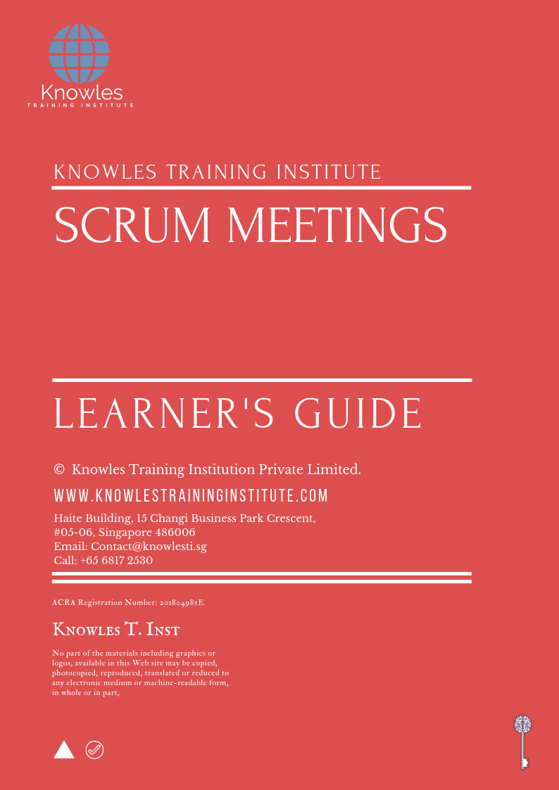 Scrum Meetings Training Course in Mexico Learner_s Guide