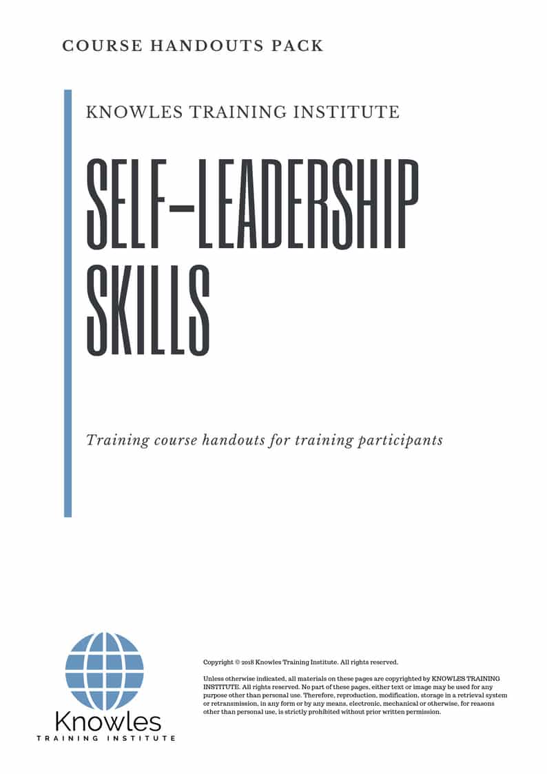 Self-Leadership Skills Course in Mexico Handouts
