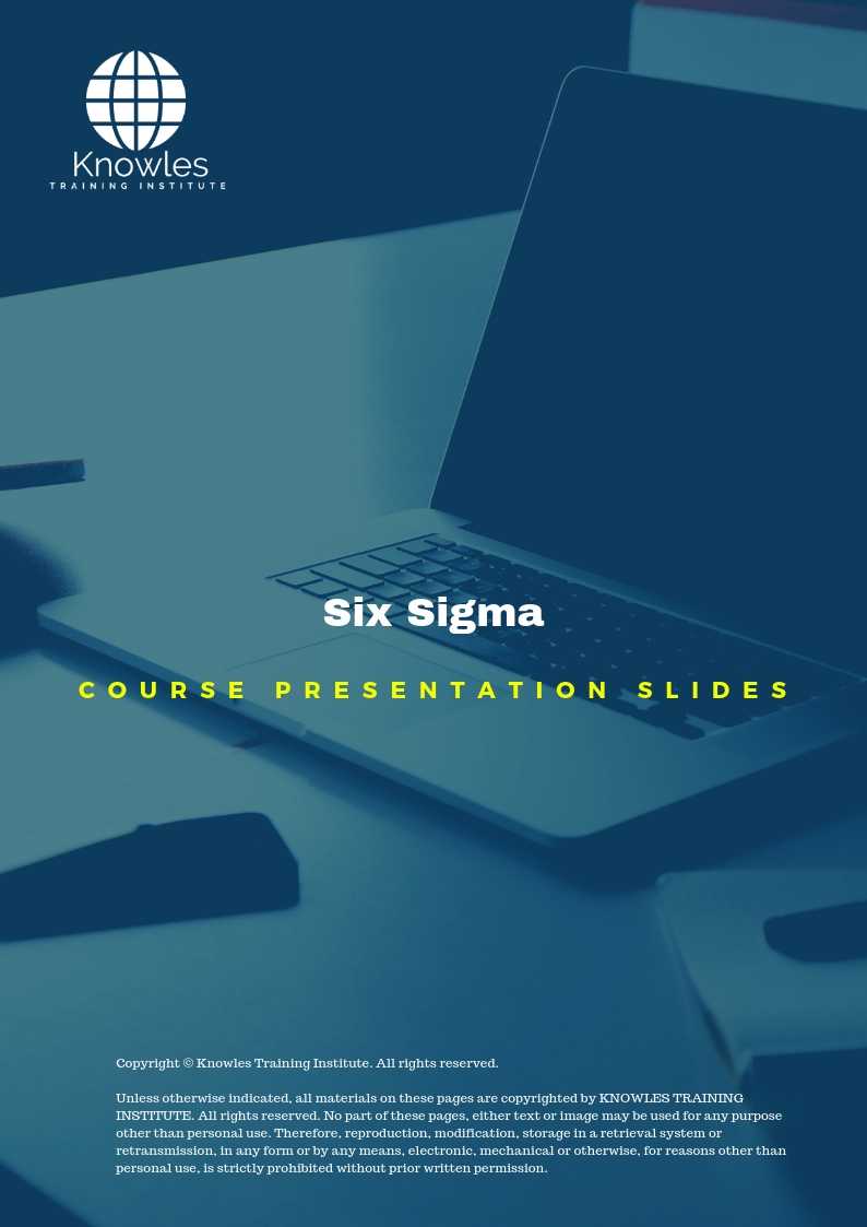 Six Sigma Course in Mexico PPT Slides Used During Course