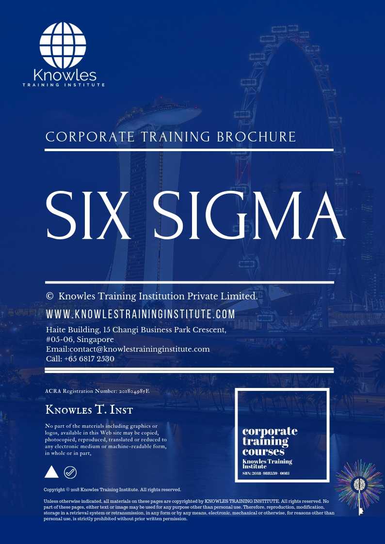 Six Sigma Training Course in Mexico Brochure